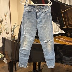 Lucky Brand ankle cheville Distressed Light Blue Jeans size 8/29